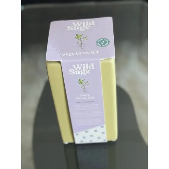 Organic Sage Grow Kit Self-Watering Ceramic vase - Picture 3 of 5